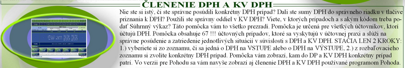 KLIKNITE - Pomôcka na správne posúdenie a zatriedenie DPH a KV DPH